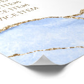 Corbeille Bleu Agate Tarifs Poster (Coin)