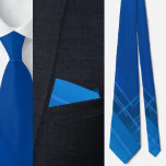 Corbeille colorée Motif bleu géométrique cravate<br><div class="desc">Colorée Cute Géométrique Motif cravate bleue.</div>