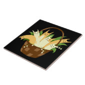 corbeille de chats carreaux en céramique (Côté)