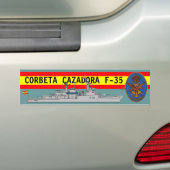 CORBETA CAZADORA F-35 BUMPERSTICKER (Op auto)