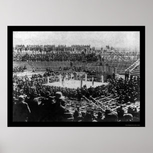 Corbett vs. Fitzsimmons Boxing Match 1897 Poster