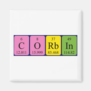 Corbin periodieke lijstnaammagneet magneet