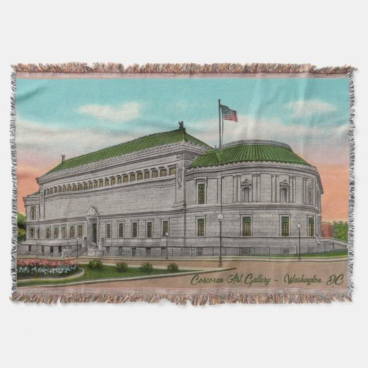  Corcoran Art-galerij in DC Throw Blanket Deken (Voorkant)