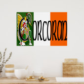 Corcoran Celtic Dragon Print (Keuken)