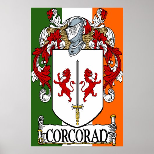 Corcoran Coat of Arms Print (Voorkant)