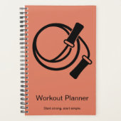 Corde à Sauter Orange Noir Fitness Starter Workout (Devant)