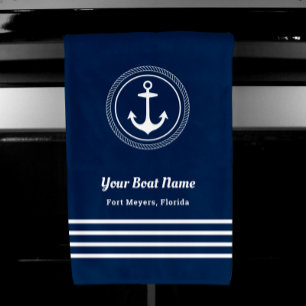 Corde de marine nautique Ancre Nom de bateau perso