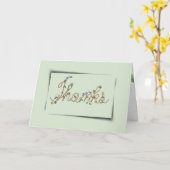 Corde et Ivy Oubliez-moi Pas de carte Merci (Fleur jaune)