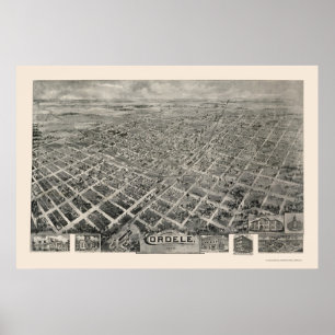 Cordele, GA Panorama - 1908 Poster