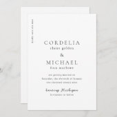 Cordelia Modern Wedding Save The Date (Voorkant / Achterkant)