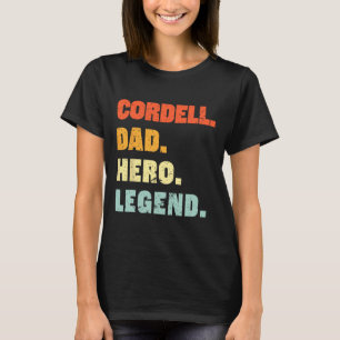 Cordell Dad Hero Legend Gepersonaliseerde aangepas T-shirt