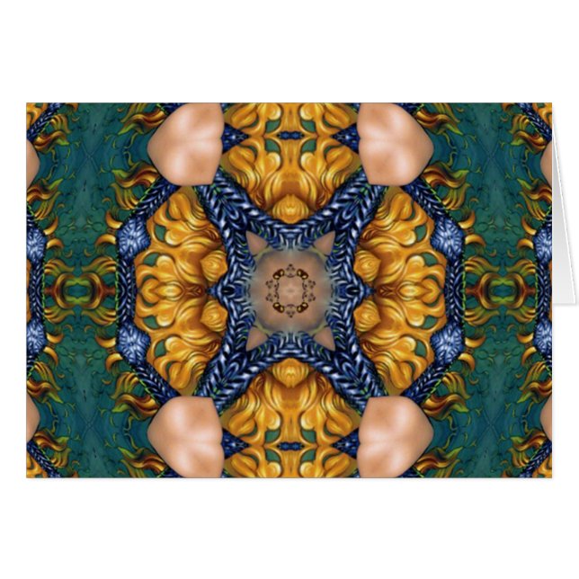 Cordes d'or de bleu du feu (Devant horizontal)