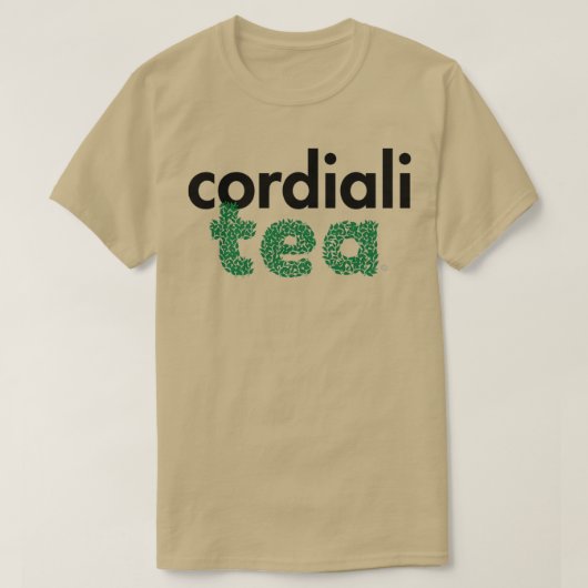 Cordiality Tea Lovers black T-shirt (Design voorkant)