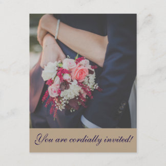 Cordially Invitation Simple Wedding Kaart