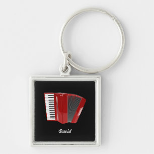 cordion: De Red Accordion sjabloon Sleutelhanger