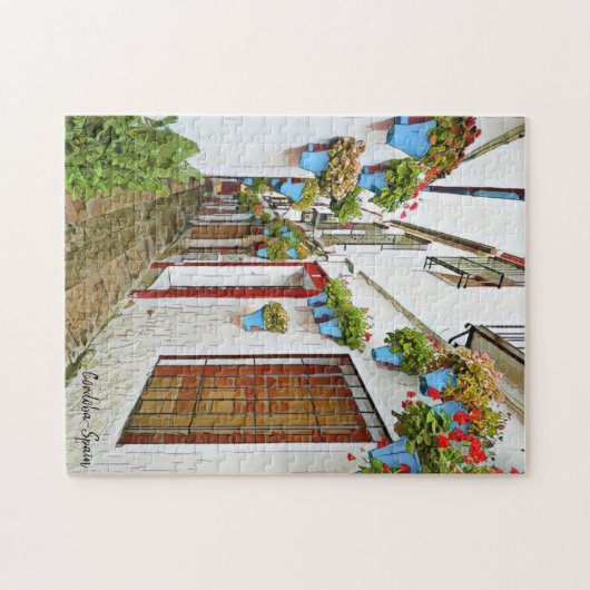 Cordoba Alleyway - het echte Spanje Legpuzzel (Horizontaal)