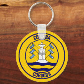 Córdoba Round Emblem Sleutelhanger (Voorkant)