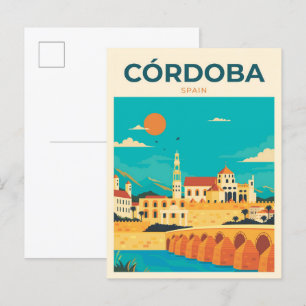Cordoba Spanje Illustratie Reizen Briefkaart