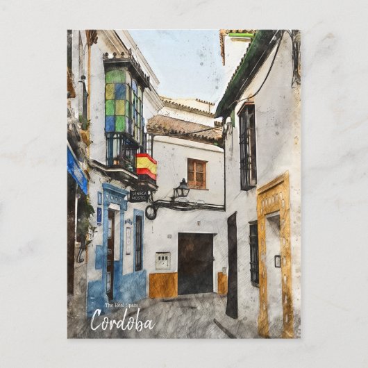 Cordoba Street — Spanje Briefkaart (Voorkant)