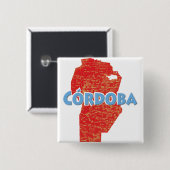 Córdoba Vierkante Button 5,1 Cm (Voorkant /achterkant)