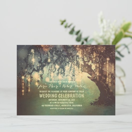 cordon blanc illumine les invitations de mariage d (Debout devant)