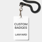 Cordons personnalisés pour badges (Avant avec lanière)