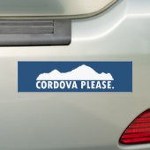 Cordova Alaska alsjeblieft Bumpersticker (Op auto)