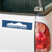Cordova Alaska alsjeblieft Bumpersticker (Op Truck)