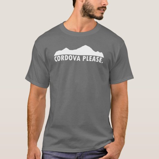 Cordova Alaska alsjeblieft T-shirt (Voorkant)