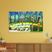 Cordova, Alaska - Grote lettertjes Canvas Afdruk (Insitu (Woonkamer))