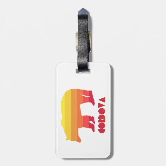 Cordova Alaska Regenboog Beer Bagagelabel (Achterkant verticaal)