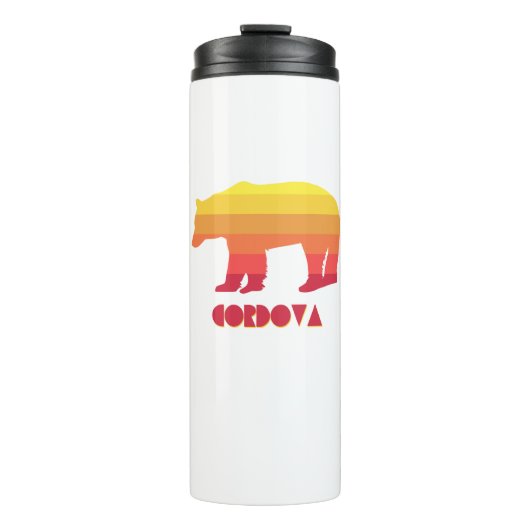 Cordova Alaska Regenboog Beer Thermosbeker (Voorkant)