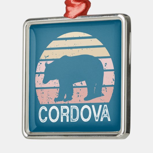 Cordova Alaska Retro Beer Metalen Ornament (Links)