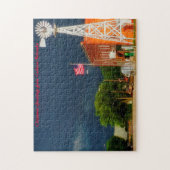 Cordova Nebraska. Kerstgroeten Legpuzzel (Verticaal)