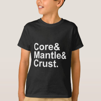 Core Mantle Crust | Interne aardstructuur T-shirt