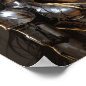 Core minimalistisch Poster geïnspireerd door Hajim (Hoek)