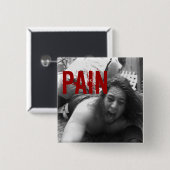 CoRe pAIN Vierkante Button 5,1 Cm (Voorkant /achterkant)