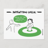 Core Protocol-kaart: IntentieCheck Briefkaart (Voorkant)