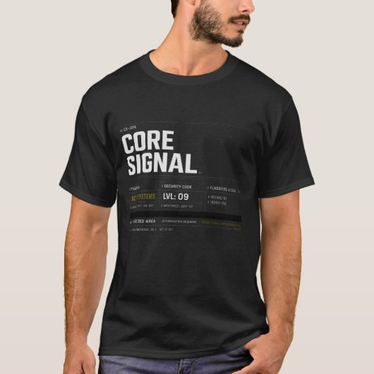 Core Signal — Tactisch Protocol  T-shirt (Voorkant)