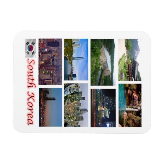 Corée du Sud - Mosaic - Magnet (Horizontal)
