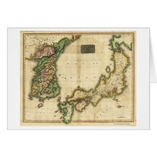 Corée et JaponCarte panoramiqueCorée et Japon