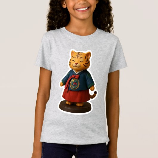 corée hanbok pour les T-shirts filles (Devant)