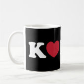 Corée Love Coeur café Mug (Gauche)