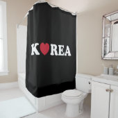 Corée Love Heart Douche Rideau (En situation)