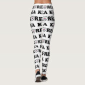 Corée Love Heart Flag Leggings (Dos)