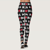 Corée Love Heart Leggings (Dos)