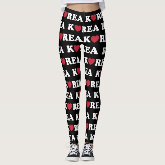 Corée Love Heart Leggings (Devant)