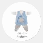 Coréen Hanbok merci autocollant (Devant)