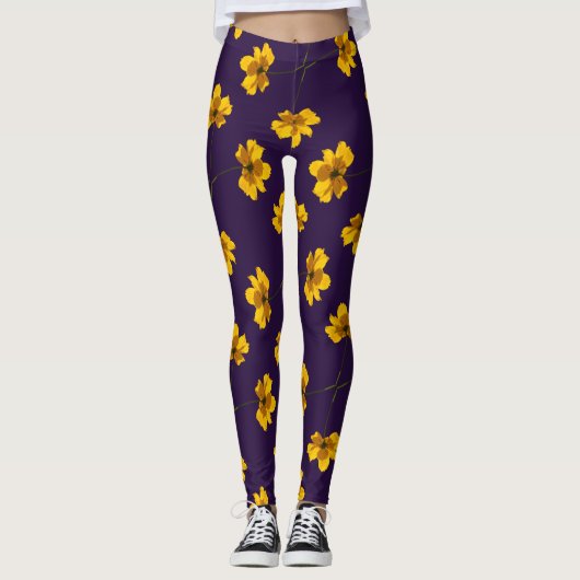 Coreopsis Flower Leggings (Voorkant)