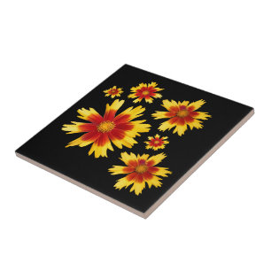 Coreopsis Gold en Bronze Tickseed Flower Medley Tegeltje